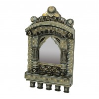 Small Grey Painted Jharokha