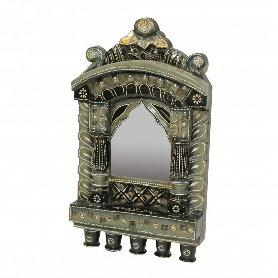 Small Grey Painted Jharokha Small Grey Painted Jharokha