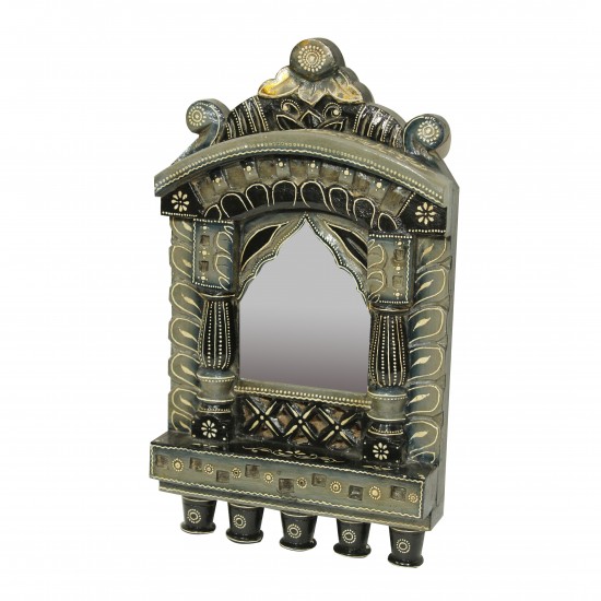 Small Grey Painted Jharokha