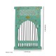 Mehrab Mirror Frame with Jaali - Distressed Blue Mehrab Mirror Frame with Jaali - Distressed Blue