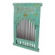 Mehrab Mirror Frame with Jaali - Distressed Blue Mehrab Mirror Frame with Jaali - Distressed Blue