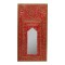 Distressed Red Wooden Wall Piece with Mirror