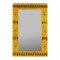 Distressed Yellow Wooden Mirror