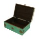 Distressed Box White & Bluish Green Distressed Box White & Bluish Green