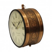 Railway Clock - Copper Look (Dia 8 inch)