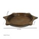 Indune Elegant wooden parat with artistic edges wooden-parat