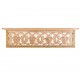 Distressed White Wall Shelf with Brass Art Distressed White Wall Shelf with Brass Art