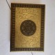 Floral Motif Embossed Brass Chowki 10x14 inches Floral Motif Embossed Brass Chowki 10x14 inches
