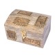 Antique Mini Sandook Box With Wooden Carving And Embossed Brass Art Antique Mini Sandook Box With Wooden Carving And Embossed Brass Art