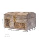 Antique Mini Sandook Box With Wooden Carving And Embossed Brass Art Antique Mini Sandook Box With Wooden Carving And Embossed Brass Art