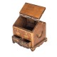 Jopadi Shaped Jewellery Box And ORganizer With Floral Embossed Brass Work Jopadi Shaped Jewellery Box And ORganizer With Floral Embossed Brass Work