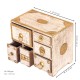 Distressed White Mini Chest Of Drawers And Jewellery Box With Embossed Brass Work Distressed White Mini Chest Of Drawers And Jewellery Box With Embossed Brass Work