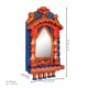 Colourful Hand painted Wooden Jarokha - Mirror