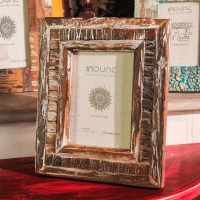 Reclaimed Wooden Square Block Panel Photo Frame Reclaimed Wooden Square Block Panel Photo Frame