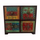 Colorful Chest of 4 Drawers - Handpainted Colorful Chest of 4 Drawers - Handpainted