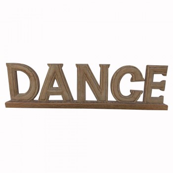 Hand Painted Wooden Alphabets  'DANCE" - Decorative Piece