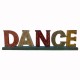 Hand Painted Wooden Alphabets DANCE Decorative Piece Hand Painted Wooden Alphabets DANCE Decorative Piece