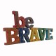 Hand Painted Wooden Alphabets BE BRAVE Decorative Piece Hand Painted Wooden Alphabets BE BRAVE Decorative Piece