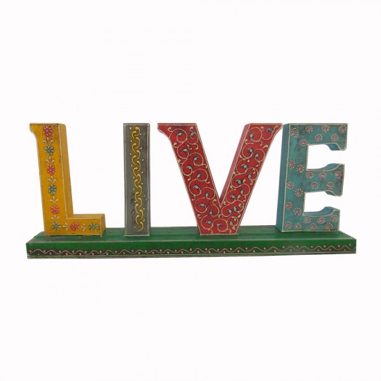 Hand Painted Wooden Alphabets - LIVE Decorative Piece