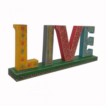 Hand Painted Wooden Alphabets - LIVE Decorative Piece