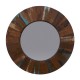 Reclaimed Wood Round Mirror Frame Reclaimed Wood Round Mirror Frame