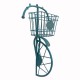 Cycle Wall Decor Planter - Iron Distressed Blue Painted Cycle Wall Decor Planter - Iron Distressed Blue Painted