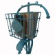 Cycle Wall Decor Planter - Iron Distressed Blue Painted Cycle Wall Decor Planter - Iron Distressed Blue Painted