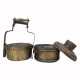 Vintage Collectible Tiffin Box Brass, Old And Interesting Vintage Collectible Tiffin Box Brass, Old And Interesting