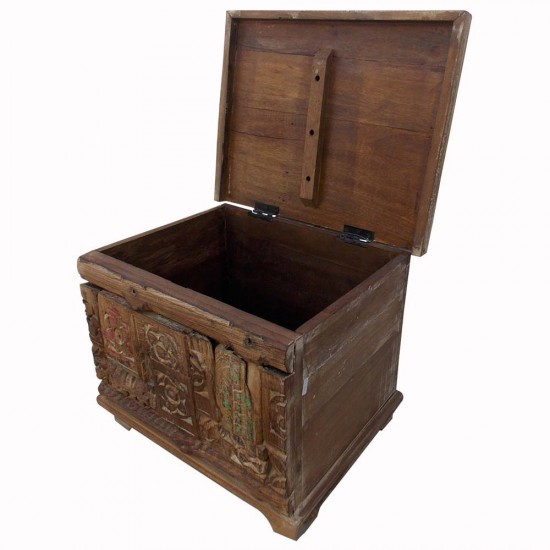 Treasure Box (Pitara)- Mosaic of Reclaimed Wood Pieces Treasure Box (Pitara)- Mosaic of Reclaimed Wood Pieces