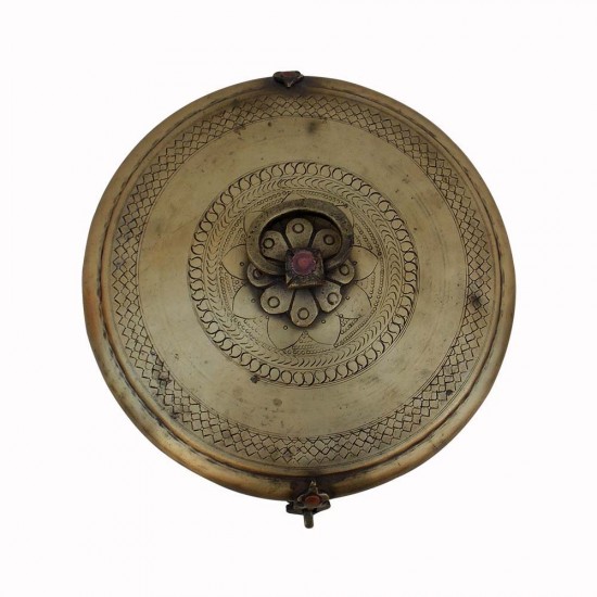 Vintage Collectible Chapati Box Dabusa Brass, Old Interesting Vintage Collectible Chapati Box Dabusa Brass, Old Interesting