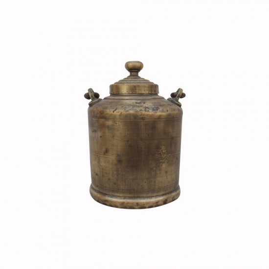 Indian Railway Station Chai Wala Style Vintage Brass Chai Ketali Tea Kettle