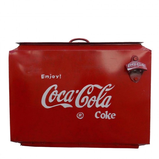 Vintage-Retro Style Iron Coca Cola Bottle Cooler Box