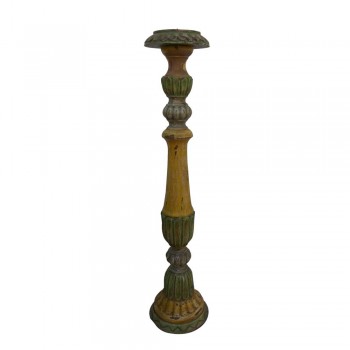 Pillar Candle Stand - Distress Painted Long