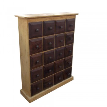 Twenty Drawers Chest - Beige & Brown