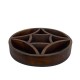 Wooden Round Tray with Curved Partitions Wooden Round Tray with Curved Partitions