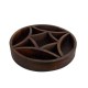 Wooden Round Tray with Curved Partitions Wooden Round Tray with Curved Partitions