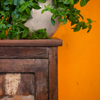 Recycled wooden bedside cabinet – rustic nightstand from reclaimed wood Recycled wooden bedside cabinet – rustic nightstand from reclaimed wood