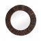Railway Sleeper Wood Round Mirror Frame 