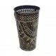 Dark Gray Painted Iron Bucket Flower Vase - Medium Dark Gray Painted Iron Bucket Flower Vase - Medium