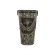 Dark Gray Painted Iron Bucket Flower Vase - Large Dark Gray Painted Iron Bucket Flower Vase - Large