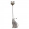 Long Neck Cat Distress White - Large