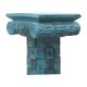 Wooden Pillar 30 Inch - Distressed Blue Wooden Pillar 30 Inch - Distressed Blue