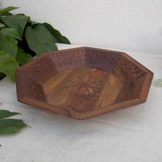 Wooden Octagonal Tray