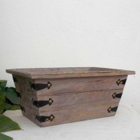 Distressed White Planter - Tapered