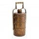 Vintage Collectible Tiffin Box Brass, Old and Interesting Vintage Collectible Tiffin Box Brass, Old and Interesting
