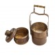 Vintage Collectible Tiffin Box Brass, Old and Interesting Vintage Collectible Tiffin Box Brass, Old and Interesting