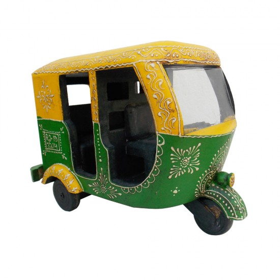 Colourful Indian Three Wheeler (Auto Rickshaw)- Wheels India moves on.