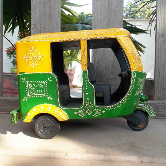 Colourful Indian Three Wheeler (Auto Rickshaw)- Wheels India moves on.