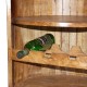 Round Wooden Barrel Wine Rack - Bar