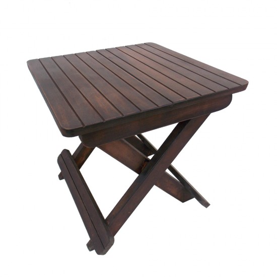 Folding Camp Stool- Wood, Statted (Not suitable for seating) Folding Camp Stool- Wood, Statted (Not suitable for seating)